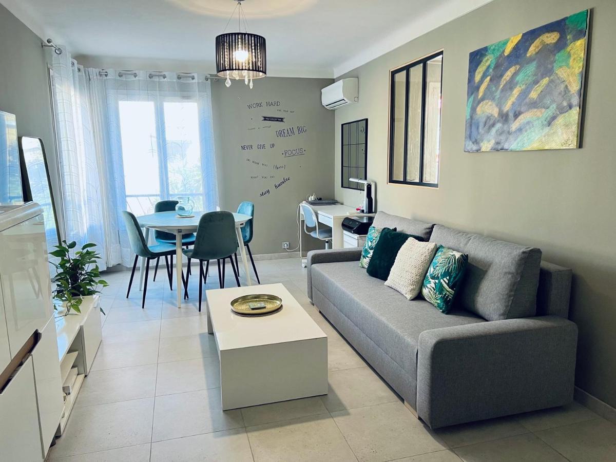 Nice West Cosy Flat Balcony, Near Airport, Train, Beach, Public Transport, Supermarket, Comfortable And Well Equipped Apartment Exterior photo